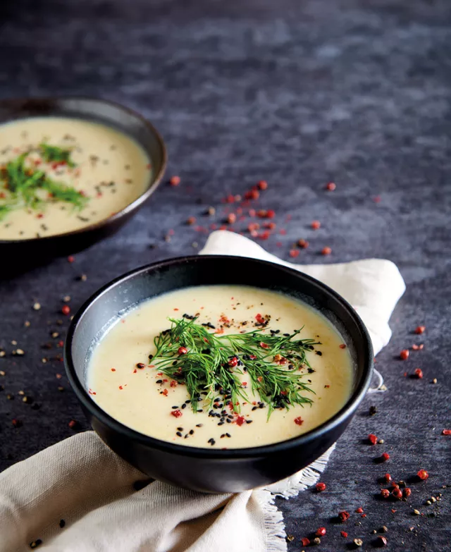 Zuppa scarti di finocchi 