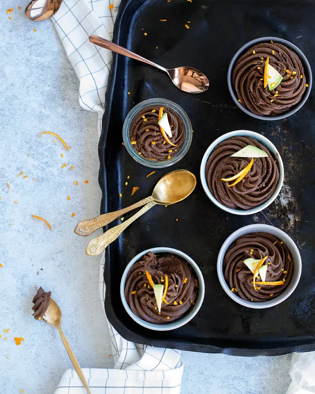 Mousse di avocado  e cioccolato